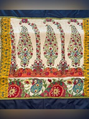 NEW Pottery Barn Boho Anisha Patchwork Standard Sham Cotton